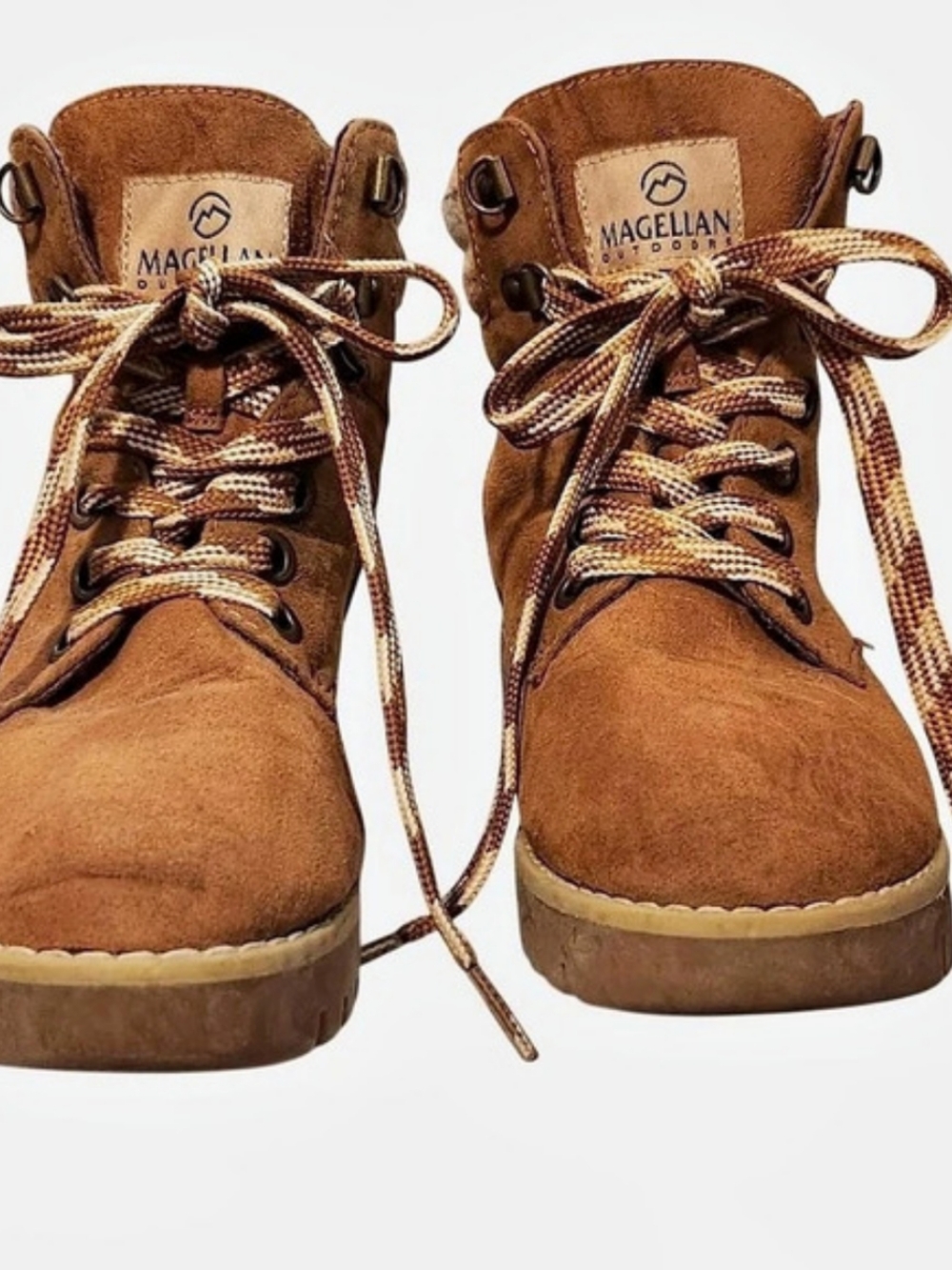 Magellan Women's Brown Lace-Up Boots US 7